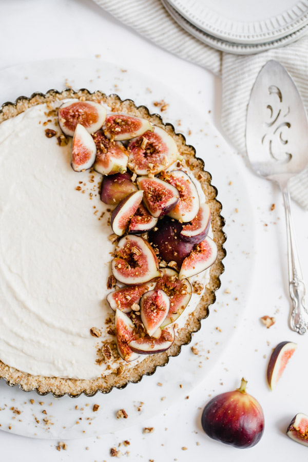 Maple Marscapone Fig Tart with Bahlsen Cookie Crust