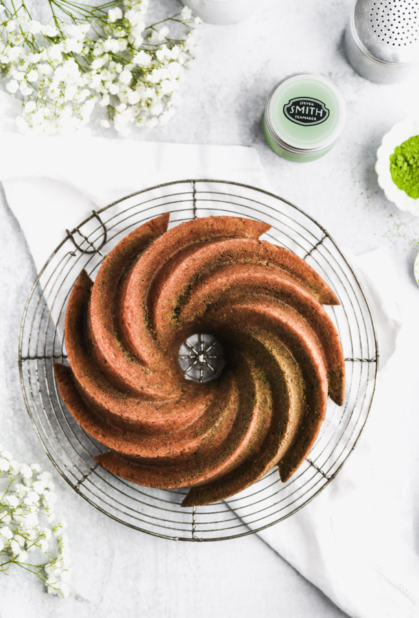 Matcha Green Tea Bundt Cake - Browned Butter Blondie