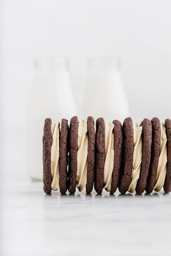 Salted Caramel Cookies Chocolate Salted Caramel Sandwich Cookies Browned Butter 