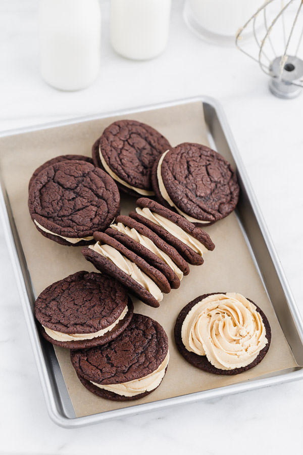 Salted Caramel Cookies Chocolate Salted Caramel Sandwich Cookies Browned Butter 