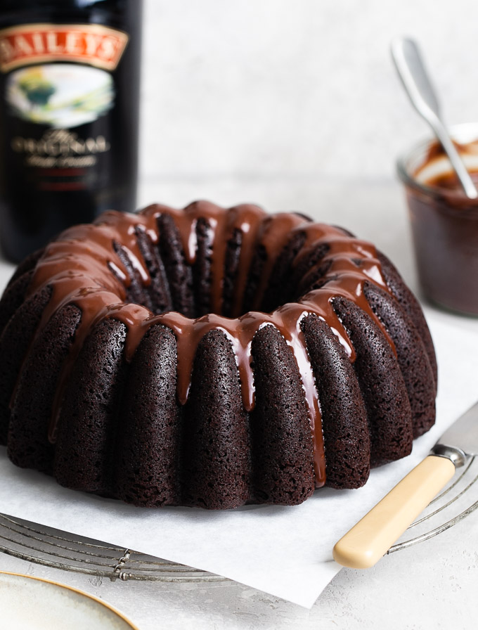 Chocolate Raspberry Bundt Cake Recipe | Katie Lee Biegel | Food Network