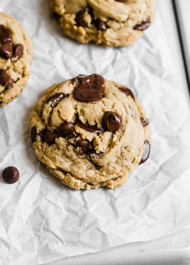 soft and chewy vegan chocolate chip cookies