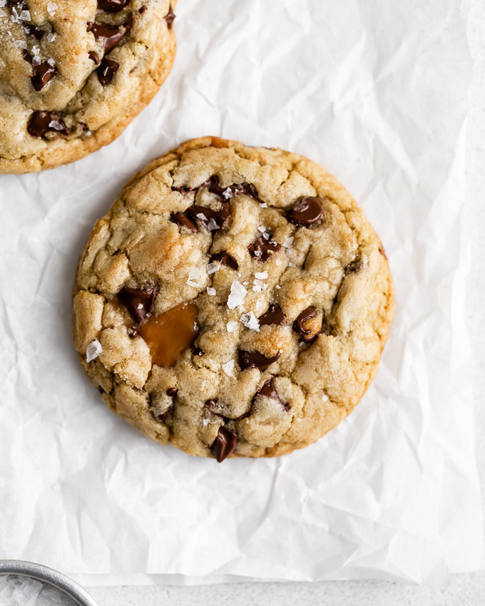 salted-caramel-chocolate-chip-cookies-for-two